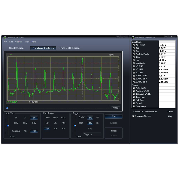 Kit d'oscilloscope éducatif pour PC