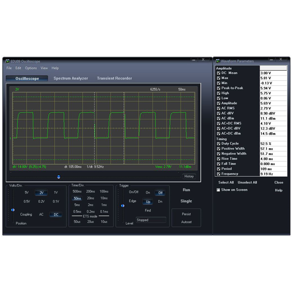 Kit d'oscilloscope éducatif pour PC