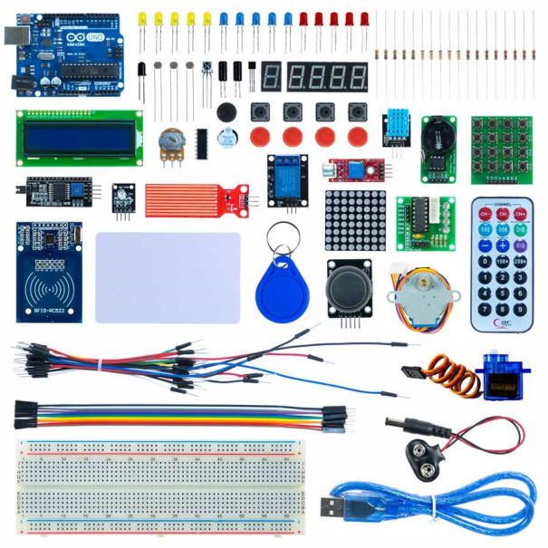 Kit Arduino uno -Contient 1 arduino et 36 accessoires + boite de rangement Kit Arduino uno -Contient 1 arduino et 36 accessoires + boite de rangement