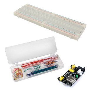 Platine d'essais 830 trous + 140 jumpers + 1 alimentation USB 3.3V ET 5V breadboard Platine d'essais 830 trous + 140 jumpers + 1 alimentation USB 3.3V ET 5V breadboard