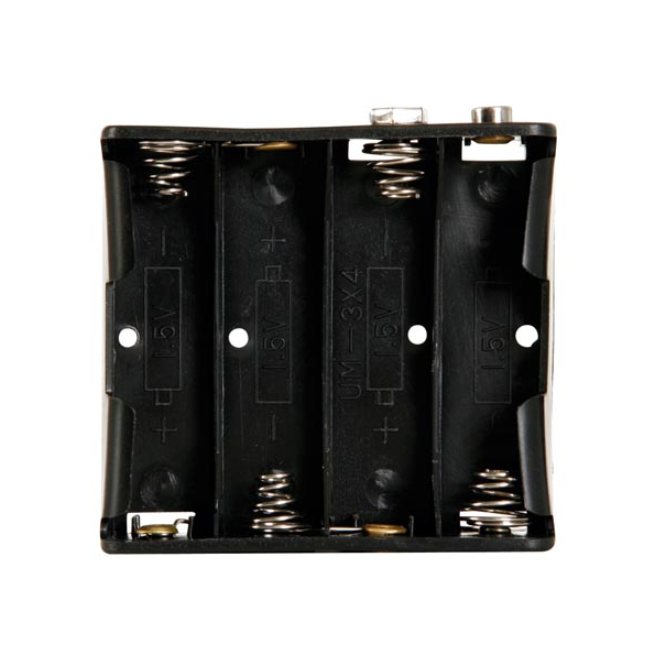 COUPLEUR DE 4 PILES (LR6), AVEC CONTACTS A PRESSION COUPLEUR DE 4 PILES (LR6), AVEC CONTACTS A PRESSION