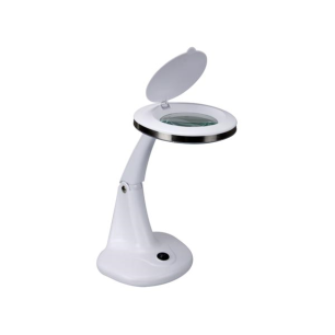 LAMPE-LOUPE LED 3 + 12 DIOPTRES - 5W - 48 LEDs -  BLANC