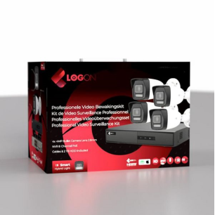 kit de surveillance 8 canaux livré avec 4 caméras bullet