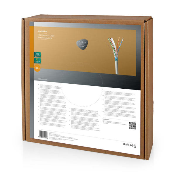 CABLE RESEAU FTP CATEGORIE 6 - BOBINE DE 100M