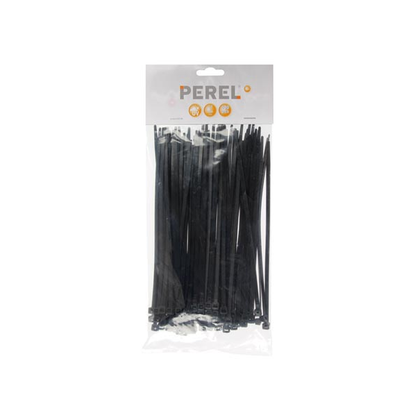 JEU DE SERRE-CÂBLES EN NYLON - 4.6 x 200 mm - NOIR (100 pcs)
