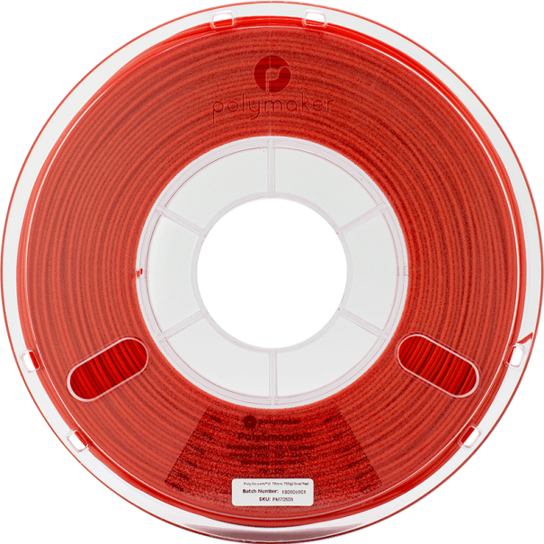 Filament PVB 1.75 mm - Coral Red (Rouge Corail) - 750 gr - PolySmooth - Polymaker