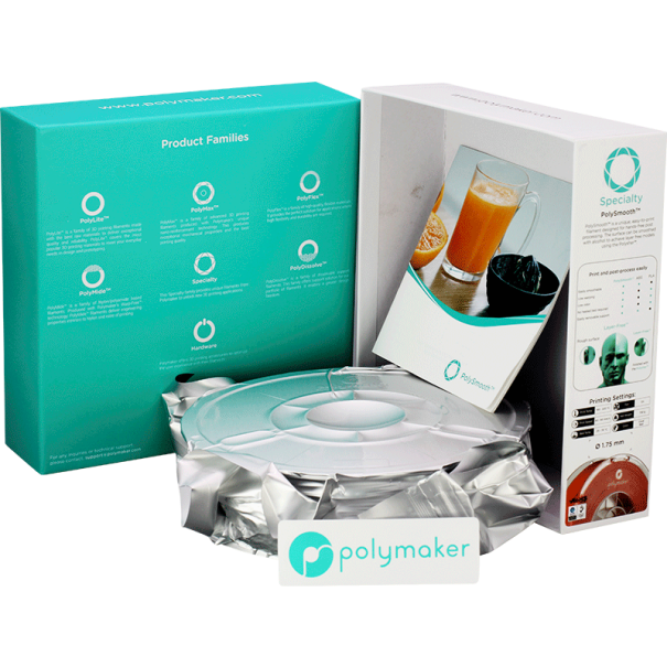 Filament PVB 1.75 mm - Coral Red (Rouge Corail) - 750 gr - PolySmooth - Polymaker