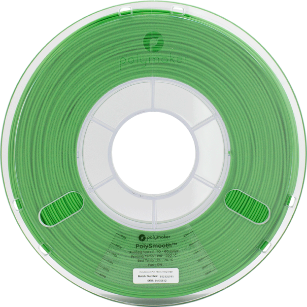 Filament PVB 1.75 mm - Green (Vert) - 750 gr - PolySmooth - Polymaker