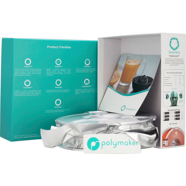 Filament PVB 1.75 mm - Orange - 750 gr - PolySmooth - Polymaker