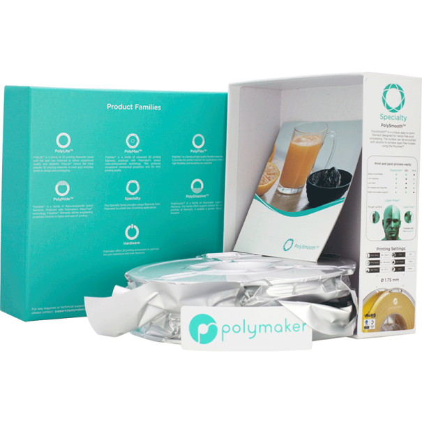 Filament PVB 1.75 mm - Yellow (Jaune) - 750 gr - PolySmooth - Polymaker