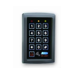 Clavier membrane resistant aux intemperies - lecteur de badge - sortie relais no-nc 5a 24vdc