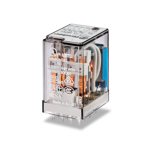 Relais à usage général Série 55 Puissance, 4PDT, 230 VAC, 7 A