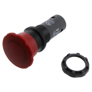 Bouton d'arrêt d'urgence ABB CE4T, Montage panneau, dia. 22.5mm