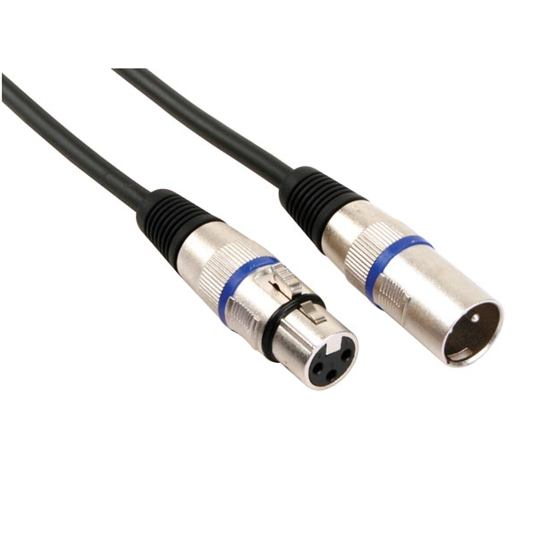 CABLE XLR MALE VERS XLR FEMELLE 6M