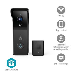 Vidéophone SmartLife Wi-Fi sur Batterie – 3MP 1296p – Avec Carillon USB