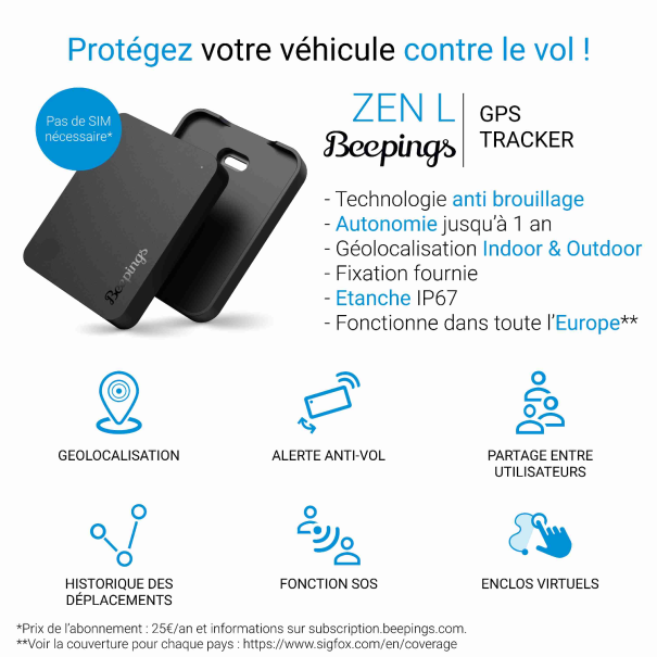 Tracker GPS ZEN L Beepings