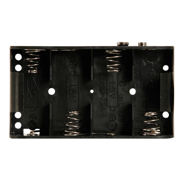 COUPLEUR DE 4 PILES C (LR14), AVEC CONTACTS A PRESSION