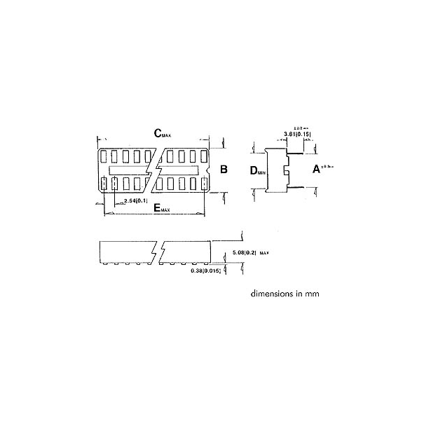 SUPPORT CI 8P DIL 300MIL