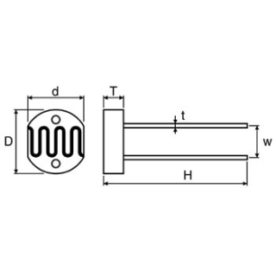 PHOTORESISTANCE (LDR) 4-10K