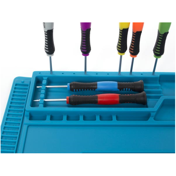 Tapis de soudage en silicone bleu 450 x 300 mm