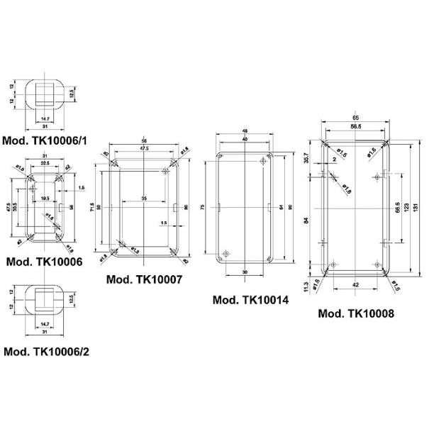 COFFRET "SOAP" - GRIS 80 x 56 x 25mm
