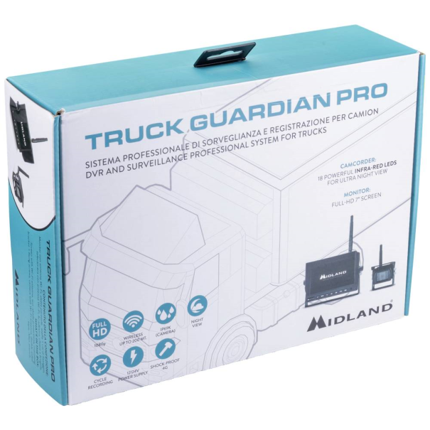 CAMERA DE RECUL SANS FIL - 12/24V IP67 ANGLE DE VUE 120°