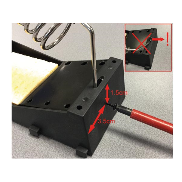 Station de soudage avec affichage et élément chauffant en céramique, 48 W, plage de température de 150 à 420 °C, poignée confort