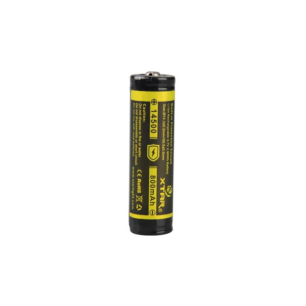 ACCU LI-ION CYLINDRIQUE 3.7 V - 800 mAH - 14500