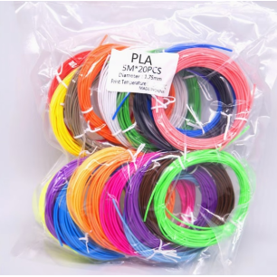 Kit de 20 couleurs filament 1,75 mm pour stylo 3D