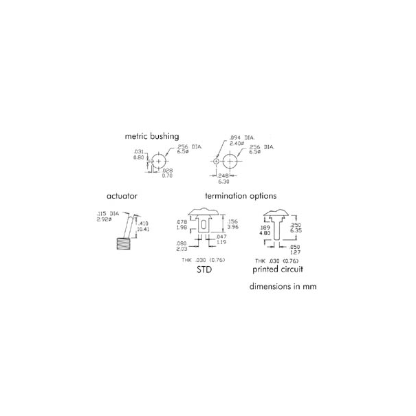 INVERSEUR VERTICAL SPDT ON-ON