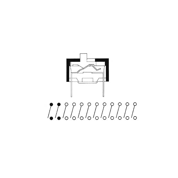 INTERRUPTEUR DIP 6 POSITIONS