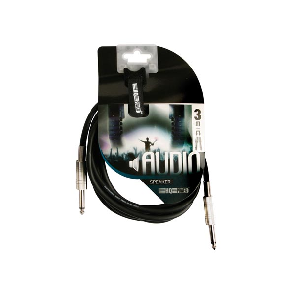 CABLE HAUT-PARLEUR PROFESSIONNEL 6.35mm MONO VERS 6.35mm MONO BLEU (3m)