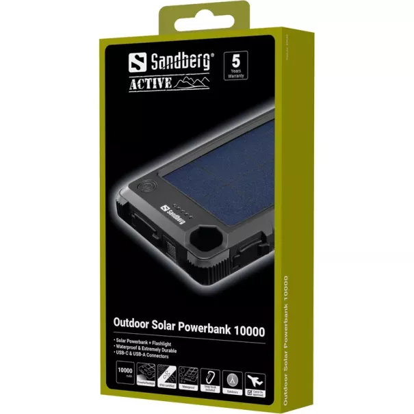 PowerBank solaire 10000 outdoor - Sandberg