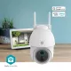 Caméra extérieure SmartLife 3MP - sur batterie 6700 mAh - 5VDC Blanc