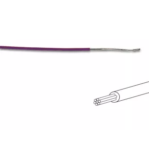 Fil de câblage -  ø 1.4 mm - 0.2 mm² - multibrin - violet