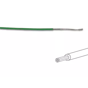 Fil de câblage -  ø 1.4 mm - 0.2 mm² - multibrin - vert