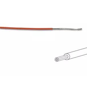 Fil de câblage -  ø 1.4 mm - 0.2 mm² - multibrin - orange