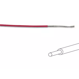 Fil de câblage -  ø 1.4 mm - 0.2 mm² - monobrin - rouge