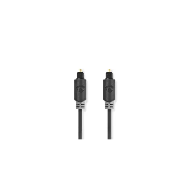 Câble audio optique - toslink mâle - toslink mâle - 2,0 m - anthracite