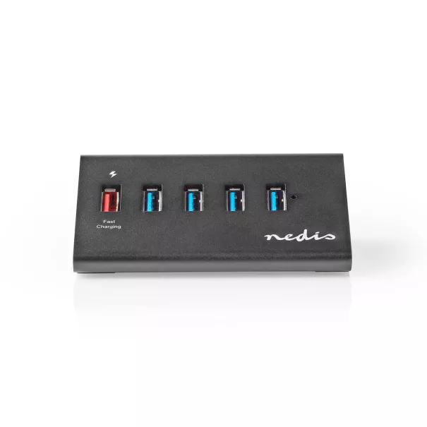 Hub usb - usb micro-b femelle - usb-a femelle - 5-port port(s) - qc3.0 / usb 3.2 gen 1