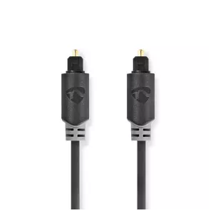 Câble audio optique - toslink mâle - toslink mâle - 3,0 m - anthracite