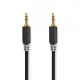 Câble audio stéréo - 3,5 mm mâle - 3,5 mm mâle - 5,0 m - anthracite