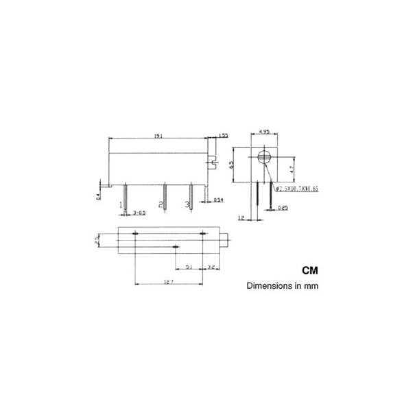 CERMET TRIMMER MULTI-TURN 1K