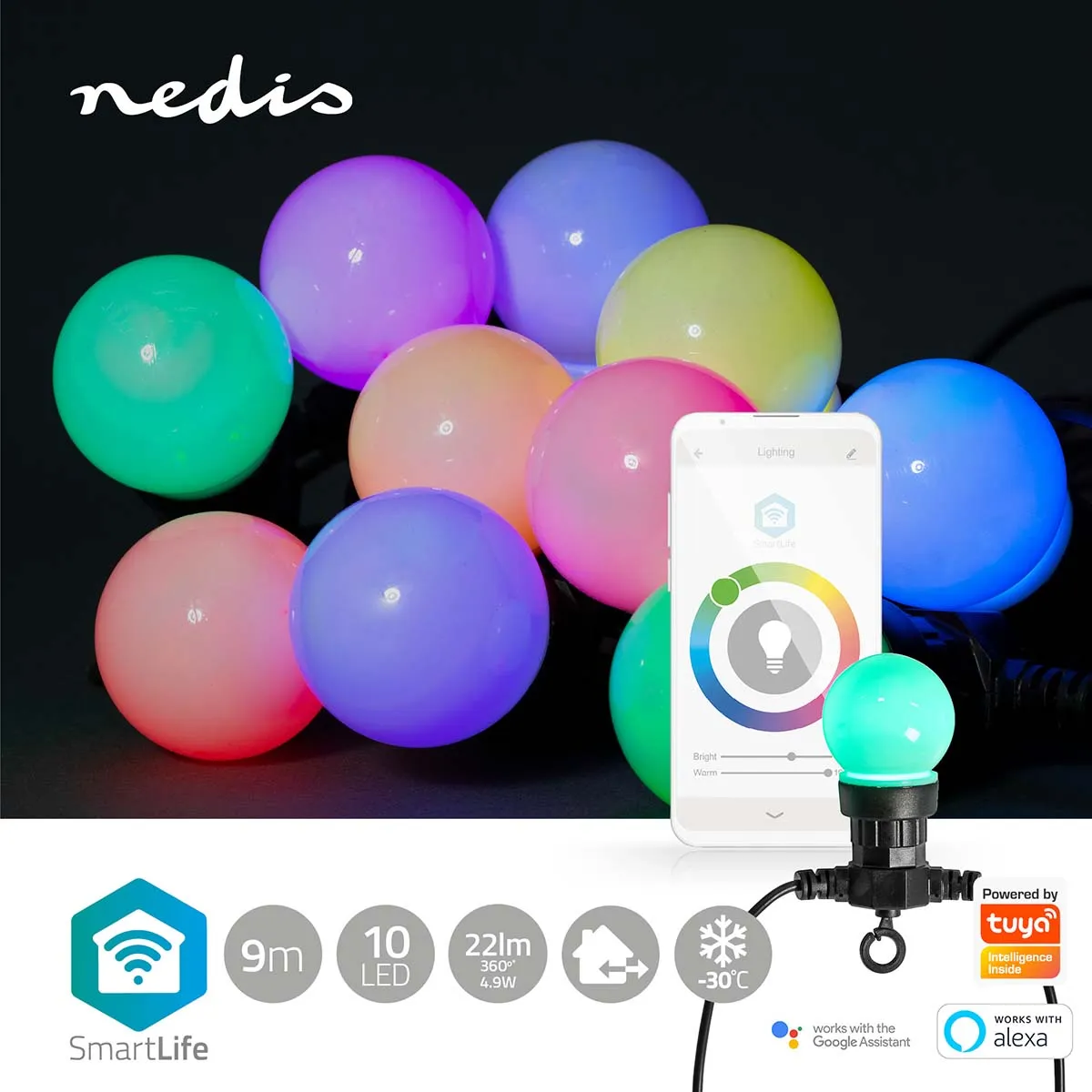 Commande vocale guirlande SmartLife